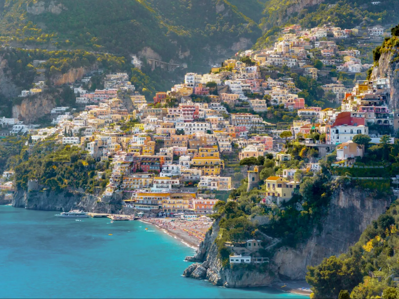 Amalfi Coast seen from the sea